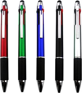 Wholesale Advertising Cheap <b>Led</b> Light up Pen With Stylus Custom Printed Printing Logo Plastic Blue Writing Ballpoint <b>Ball</b> Ink - Product Image 1