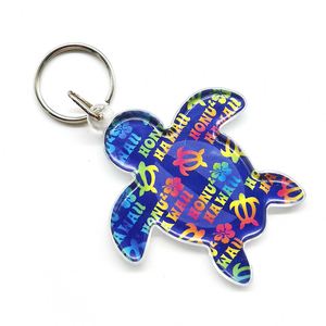 Custom Acrylic <b>Keyring</b> Wholesale Factory Custom Zoo Souvenir Gifts Solid 3D Animal Turtle Custom Acrylic Keychain - Product Image 4
