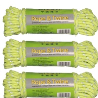 Vente en gros, corde ronde tressée colorée de 3 à 10mm, corde en Nylon et polypropylène de 6mm