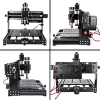 Routeur CNC de bureau mini haute puissance 500W 3020 Plus pour le bois, portable 2 en 1, routeur CNC et découpeuse laser