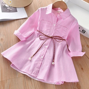 <span class=keywords><strong>Robe</strong></span> d'été rayée <span class=keywords><strong>pour</strong></span> filles, vêtements <span class=keywords><strong>pour</strong></span> enfants, col rabattu, mode printemps-été <span class=keywords><strong>2022</strong></span>, vêtements <span class=keywords><strong>pour</strong></span> bébés filles, vêtements <span class=keywords><strong>pour</strong></span> tout-petits - Product Image 3