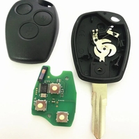 Clé de voiture à distance à 3 boutons avec logo pour Renault Duster Modus Clio 3 Twingo DACIA Logan Sandero Kangoo 433MHz puce PCF7947