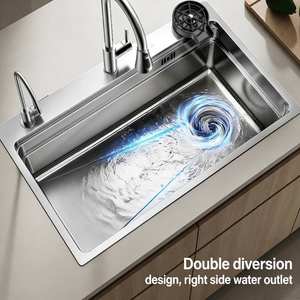 Customized <b>high</b>-quality and <b>high</b> hardness under <b>table</b> deepening large groove durable stainless steel <b>kitchen</b> sink - Product Image 5