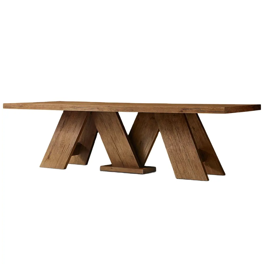 Modernes Esstischset aus Holz individuelle Größe Funktions-Luxus-Rechteck-Esstische