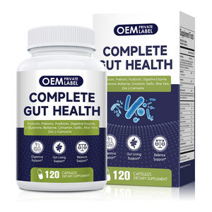 โปรไบโอติก 80 พันล้าน CFU พร้อมพรีไบโอติกในรูปแบบแคปซูล ผสมเบอร์เบอรีน ซินนามอน แอลกลูตามีน และเอนไซม์ย่อยอาหารเพื่อสุขภาพลำไส้ - Product Image 1