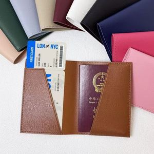 Faux Leather Passport Cover Luggage Tags Set Passport Holder Travel <b>Suitcase</b> Tag Lightweight Travel Accessories - Product Image 4