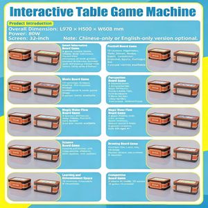 Mesa de Juego Interactiva con Pantalla Táctil para <span class=keywords><strong>Niños</strong></span>, Dibujo Inteligente, Rompecabezas, Entretenimiento, Parque de Aventuras Interior y <span class=keywords><strong>Exterior</strong></span> - Product Image 4