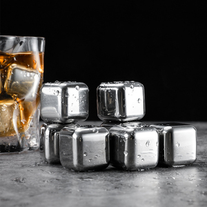 In magazzino cubetto di ghiaccio di metallo per bere pietre di whisky <span class=keywords><strong>cubetti</strong></span> riutilizzabili refrigeratori per uso alimentare In acciaio inox - Product Image 3