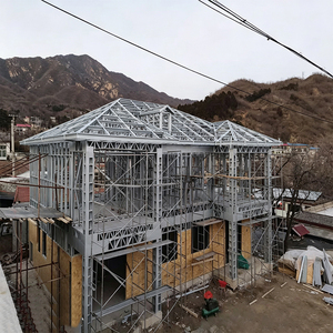 Villa moderne en acier léger, <span class=keywords><strong>maison</strong></span> préfabriquée, construction à ossature métallique directe d'usine, <span class=keywords><strong>maison</strong></span> modulaire à faible coût, construction rapide - Product Image 1
