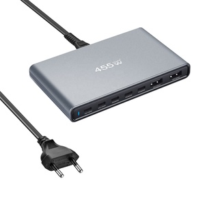 455 Wát công suất cao nhanh chóng sạc gan Máy tính để bàn USB sạc khối Multiport Trạm Sạc cho máy tính xách tay điện thoại di động <span class=keywords><strong>ipad</strong></span> máy tính - Product Image 3