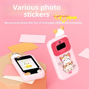 Teléfono para niños con diseño de rana, funda de silicona, pantalla táctil de 2-3 pulgadas para niños de 3-6 años - Product Image 2
