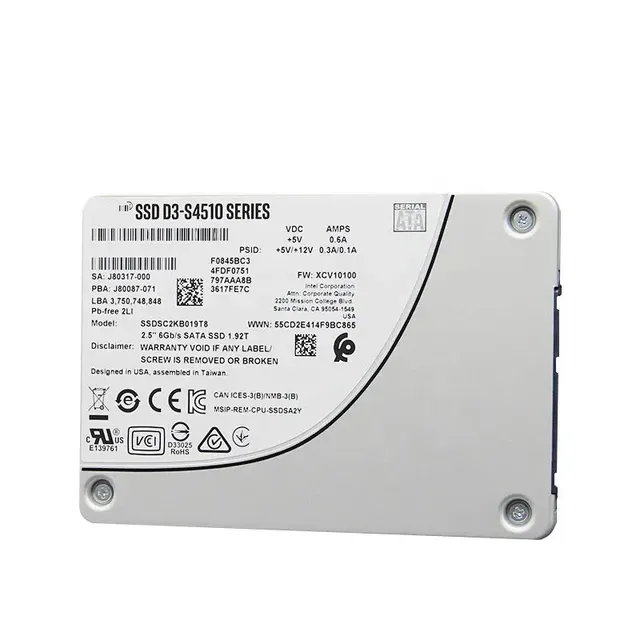 240GB for Intel SSDSC2KB240G8 D3-S4510 6Gb/S SATA SSD 240G