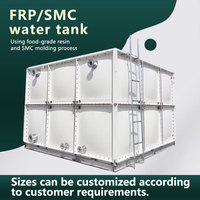 Réservoir d'eau en fibre de verre renforcée de grande capacité pour l'agriculture commerciale et le stockage d'eau domestique