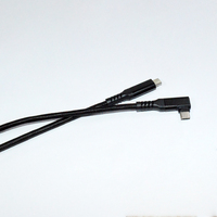Câble USB-C vers USB-C OEM/ODM à charge rapide et haute vitesse, coudé à 90 degrés, 60W 5 Gbit/s pour téléphone/ordinateur portable/PC