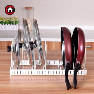 Cucina in metallo espandibile coperchio del vaso supporto Rack Pan Rack armadio organizzatore cucina organizzatore - Product Image 3