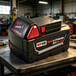 Batterie de remplacement <span class=keywords><strong>Milwaukee</strong></span> 18V 6Ah M18B6 pour visseuse électrique sans fil <span class=keywords><strong>M18</strong></span>, batteries lithium-ion - Product Image 5