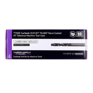 Foret en carbure TTAKE TA1047, revêtement nano, tolérance H7, pour utilisation sur machine-outil - Product Image 2