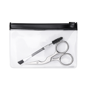 2 tijeras pequeñas rectas de acero inoxidable con puntas afiladas para bordado, kit de pestañas y cejas para diestros, cepillo para cejas para cuidado personal - Product Image 1