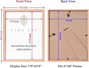 New designcustomized 6x8 inch gỗ khối hình ảnh khung với đứng - Product Image 6