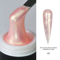 Fournisseur professionnel de produits pour les ongles, échantillon gratuit, ventes chaudes, gel d'extension à paillettes longue durée, sans HEMA ni TPO, à faire tremper, brillant
