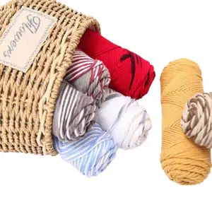 Hilo acrílico de algodón para tejer a mano para bebé, 100g, largo, 60 colores, 8 capas, barato, venta al por mayor