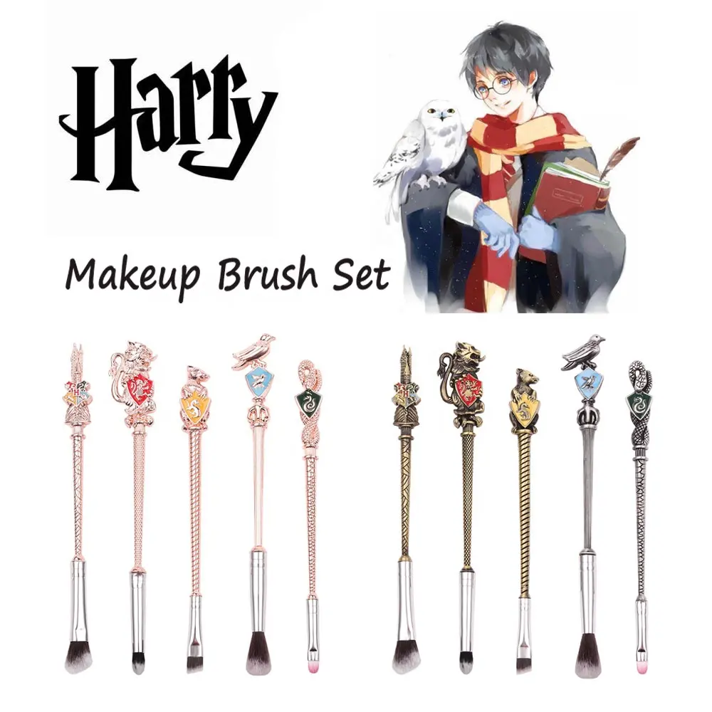 Hot Selling Factory Makeup Brushes Professional 5pcs Magic Harry Blusher Eye Shadow Brush For Valentines Gift