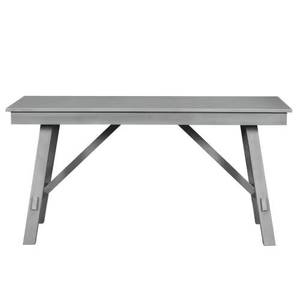 Ensemble simple de table et chaises rectangulaires en bois massif pour salle à manger - Product Image 6