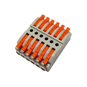 Bloques de terminales de empalme rápido Conector de cableado de cable rápido eléctrico Bloque de terminales de cobre Certificado CE ROHS - Product Image 2
