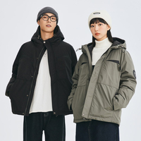 Veste matelassée décontractée à capuche pour homme, entièrement zippée, avec poches, coupe-vent, pour l'extérieur, grande taille, surdimensionnée, 90% duvet, 6XL 7XL