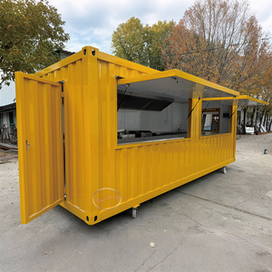 Un camion de nourriture extérieur hygiénique et aux couleurs vives pour servir une <span class=keywords><strong>cuisine</strong></span> propre et désinfectée - Product Image 1