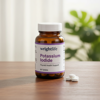 Iodure de potassium 60 comprimés Source naturelle d'iode Antioxydant Sans gluten Soutien thyroïdien Digestif Immunitaire Adulte OEM Privé
