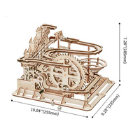 Robotime Rokr Jouets à assembler faits à la main DIY LG501 Circuit de billes Puzzles en bois 3D pour la vente en dropshipping