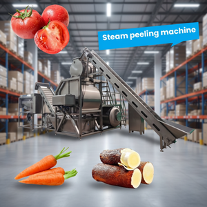 Macchina Automatica ad Alta Efficienza per la Pelatura a Vapore di Carote, Manioca, Papaya, Pomodori e Patate - Product Image 1