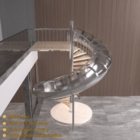 Kit d'escalier en colimaçon d'intérieur, escalier en PVC, design d'escalier à l'intérieur de la maison, construction d'escaliers de sous-sol, escaliers de maison, escaliers d'intérieur en bois massif