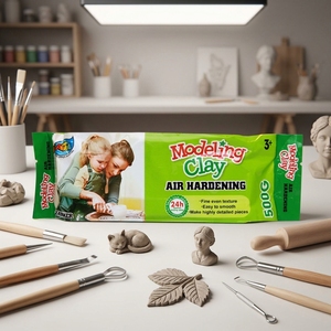 Argile à <span class=keywords><strong>modeler</strong></span> de haute qualité 500g, biologique, séchage à l'air, pour enfants - Marque ARTOTS, tous âges, multifonctionnelle, unisexe - Product Image 2
