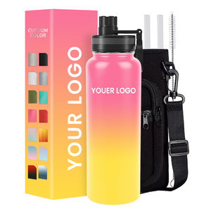 Gradient Color <b>Hot</b> Selling Custom Logo Kids Leak Proof Vacuum <b>Flask</b> Double Wall Food Grade Stainless Steel Water Bottle - Product Image 6