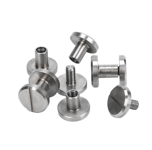 Tornillos Chicago de latón de 10x10x4mm para cinturones de cuero, tornillos macho y hembra de acero inoxidable para cinturones - Product Image 6