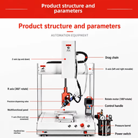 Distributeur de colle rotatif de bureau Kaiwei pour machine d'encapsulation antichoc en silicone AB avec capteur de vibration KW-DJJ331P