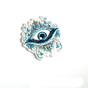 Venta al por mayor logotipo personalizado impreso <span class=keywords><strong>MALTA</strong></span> recuerdo turístico ojo de gato imán de plástico <span class=keywords><strong>para</strong></span> nevera - Product Image 5