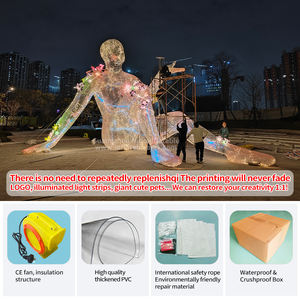 カスタマイズされた8m巨大インフレータブルマネキン屋外展示用エアモデルバルーンアート設置Inflatables - Product Image 3