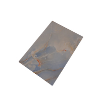 Panneau mural en couleurs de marbre Surface de table imperméable enduite PVC transfert à chaud feuille de marbre UV colle sur le mur