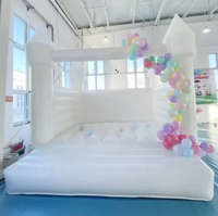Vente en gros d'usine Château gonflable portable blanc pour mariage / Nouvelle conception de château gonflable pour location événementielle