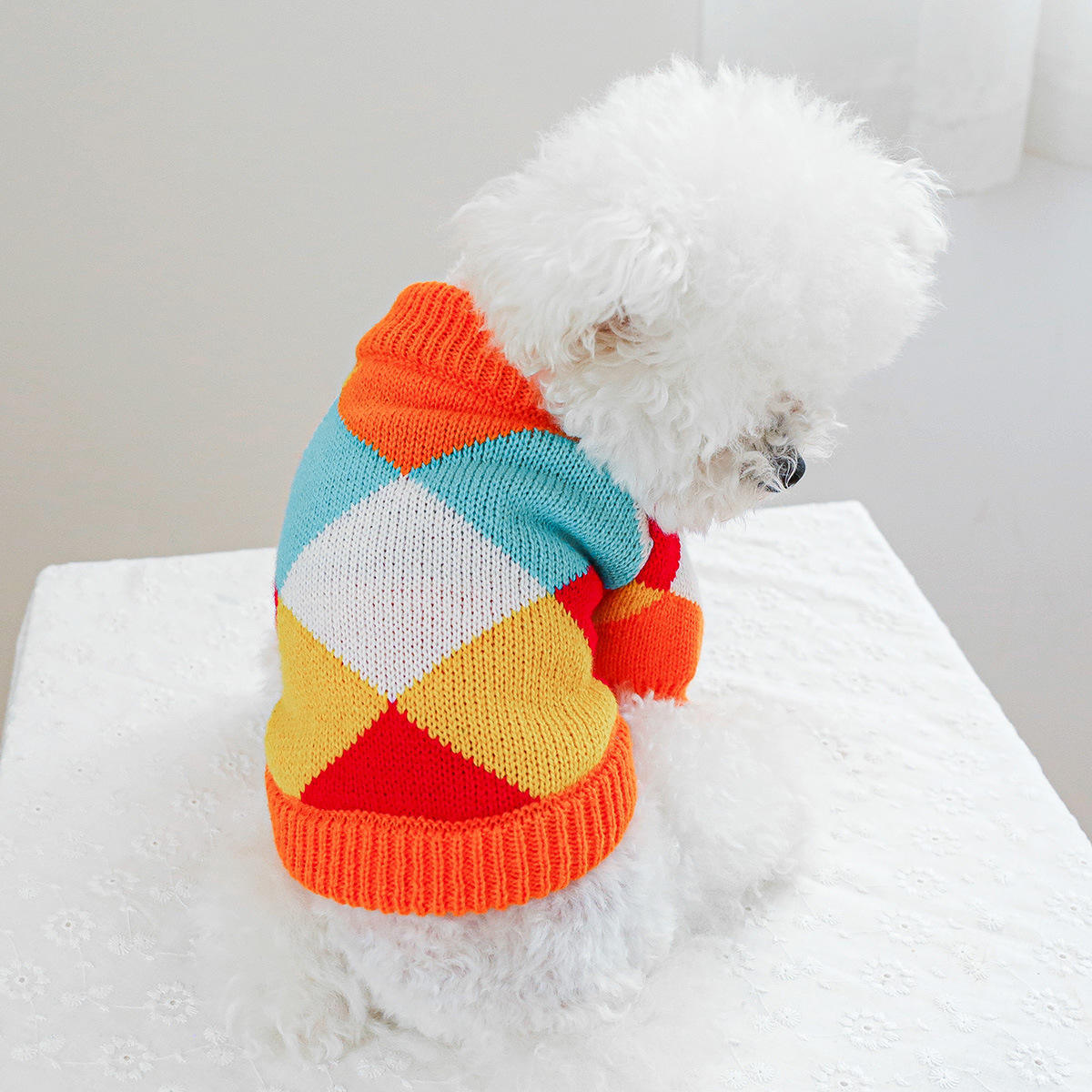 Rainbow Plaid Sweater