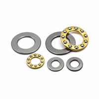 Rodamiento de Bolas de Empuje Plano F12-20, F12-20M 12x20x7mm, Rodamientos de Bolas Axiales Planos de Acero Cromado de Alta Velocidad y Alta Precisión en Miniatura