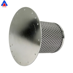 Huahang Manufacturer High Efficiency Metal End <b>Cap</b> Industrial Custom Sintered Felt Air <b>Dust</b> Collection Filter Cartridge - Product Image 2