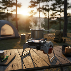 Réchaud à cassette d'extérieur, réchaud de <span class=keywords><strong>camping</strong></span>, réchaud à <span class=keywords><strong>gaz</strong></span> portable pour l'extérieur, équipement portable domestique pour <span class=keywords><strong>barbecue</strong></span> - Product Image 5