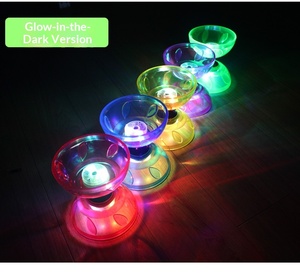 <span class=keywords><strong>Diabolo</strong></span> Campus à trois à cinq roulements, en caoutchouc souple, double tête, pour débutants, <span class=keywords><strong>avec</strong></span> pupilles lumineuses, Rip Bell, fabriqué en Chine, sac en filet - Product Image 3