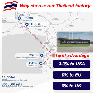 Asiento de <span class=keywords><strong>Inodoro</strong></span> Bofan Moderno, Blanco, de Madera Moldeada, con Cierre Lento, Frente Cerrado, <span class=keywords><strong>Bisagra</strong></span> de Plástico, 1 Año de Garantía, Precio Económico - Product Image 4
