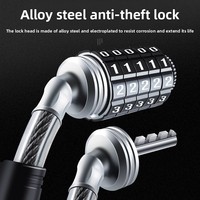 Antivol à combinaison pour VTT et vélo électrique, cadenas à chaîne portable, gamme complète d'accessoires de cyclisme en métal