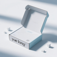 Boîtes d'expédition en carton ondulé avec logo personnalisé imprimé en or, boîte d'emballage pour colis postaux, boîte d'emballage pour ensembles cosmétiques
